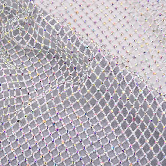 Rhinestone mesh fabric – Craft House
